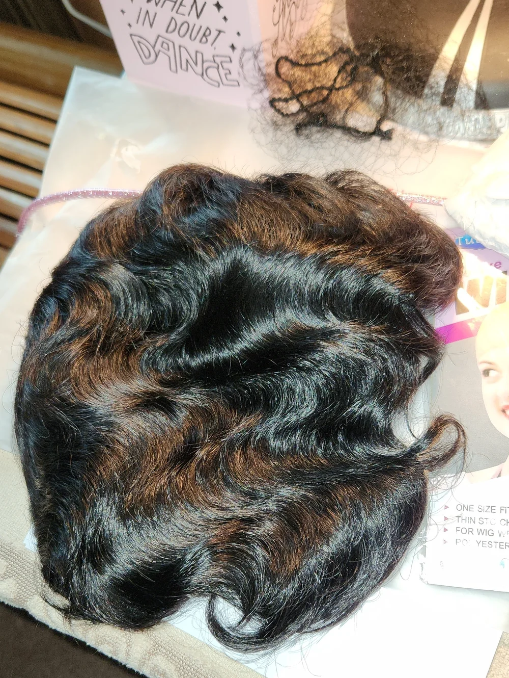 Short Wavy Human Hair Wig